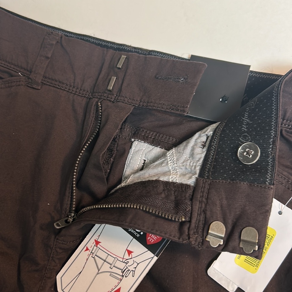 NWT⭐️INTRO Capri PANTS Brown🤎Comfort Waist; Tummy Control; Bottom Lifter Size 8 - Picture 12 of 14